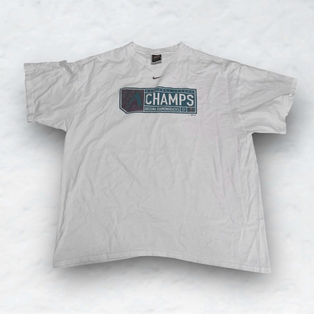 NIKE Arizona Diamondbacks NL World Series MLB CHAMPS 2001 Retro Vintage T Shirt